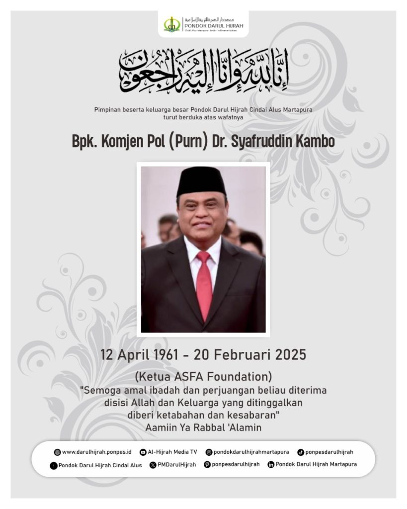 Kabar Duka Komjen Pol Syafruddin Kambo Meninggal Dunia
