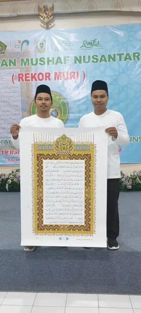 2 guru Pondok Darul HIjrah ikut berpartisipasi penulisan mushaf nusantara
