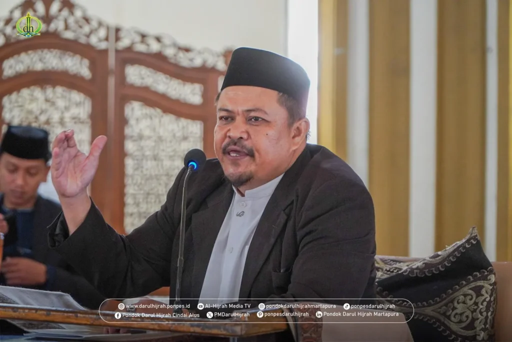 Kiai Abdul Qadir menyampaikan arahan pada pembekalan perpulangan santri