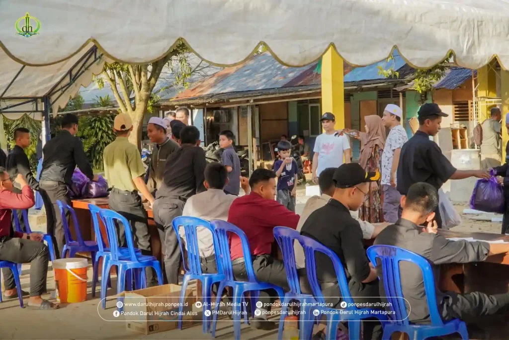 posko pemeriksaan kedatangan santri