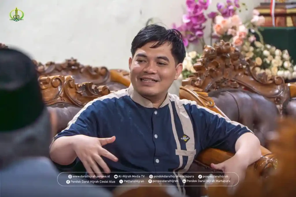 ust dzul bashar dalam kunjungan pesantren nya di Pondok Darul Hijrah Cindai Alus