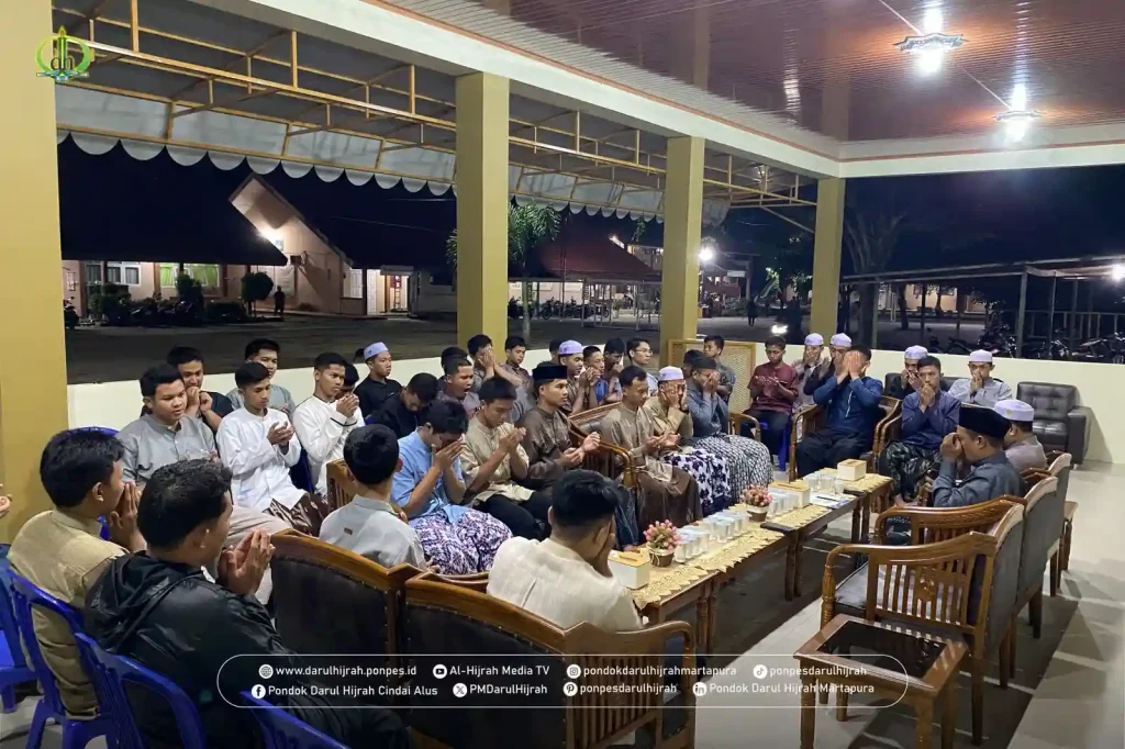 penyambutan guru pengabdian baru oleh pengasuhan santri
