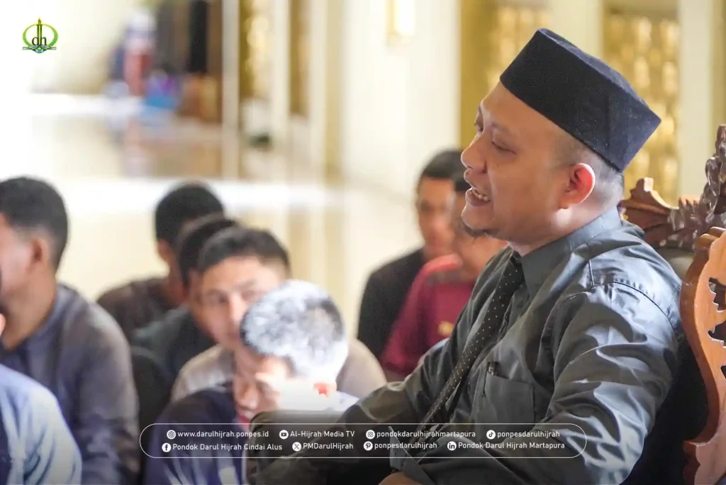nasehat liburan disampaikan pimpinan pondok melalui kepala MA Darul Hijrah Ust. Dedy Hafidian