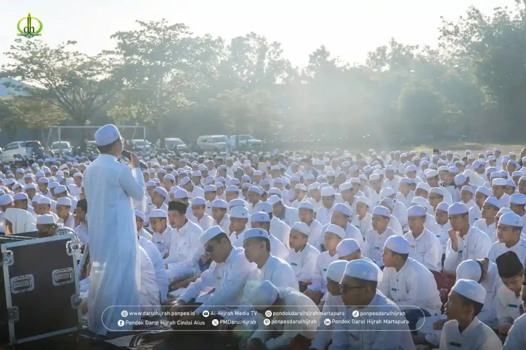 Pelaksanaan Shalat Idul Adha 1446 H di Pondok Darul Hijrah berjalan lancar
