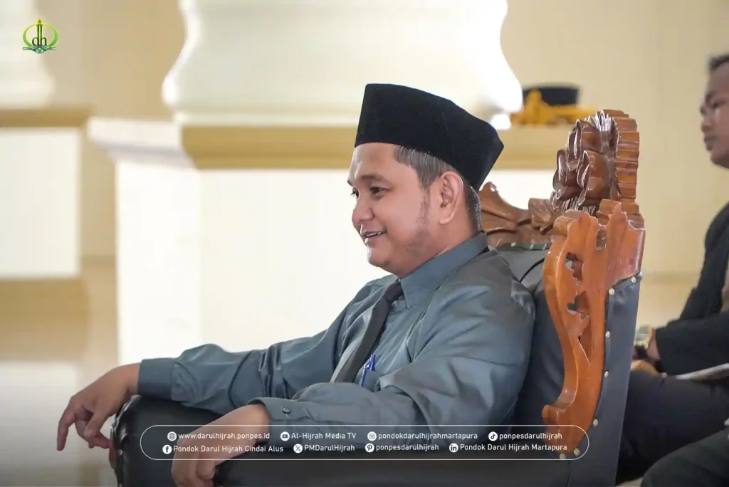 nasihat perpulangan santri oleh kepala MTs Darul Hijrah ust. Ridwansyah, S.Si.