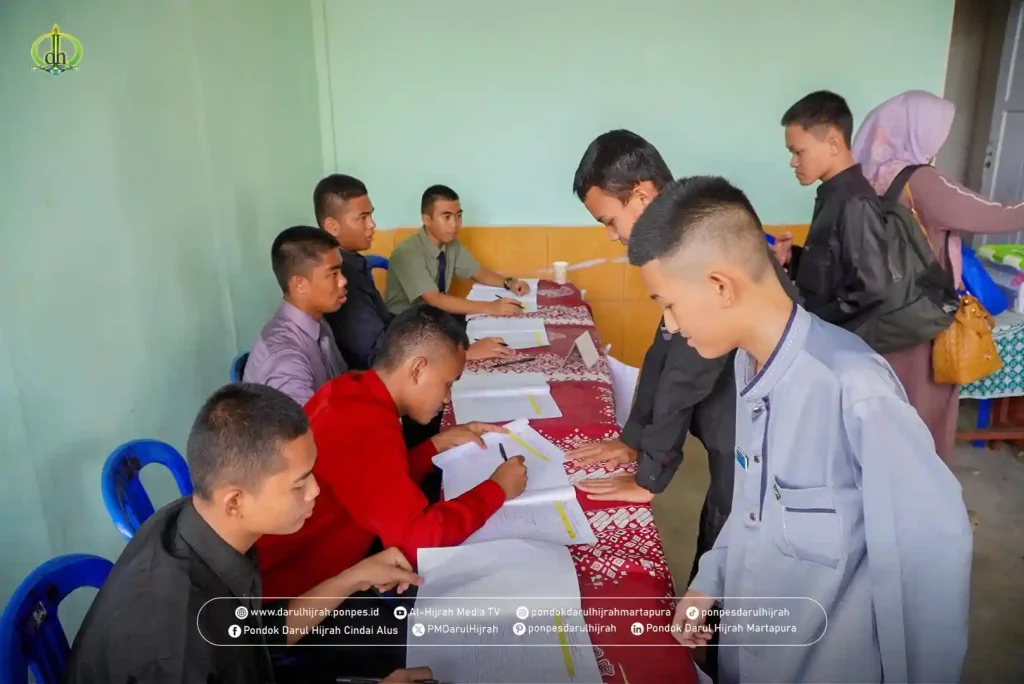 jadwal kedatangan santri dan pemeriksaan barang bawaan santri darul hijrah cindai alus martapura